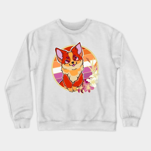 7 stripped Lesbian corgi Crewneck Sweatshirt by ThBlkBirdDaliah